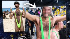 Трима фенове на Брюж са арестувани в Казахстан, защото се облякоха като Борат