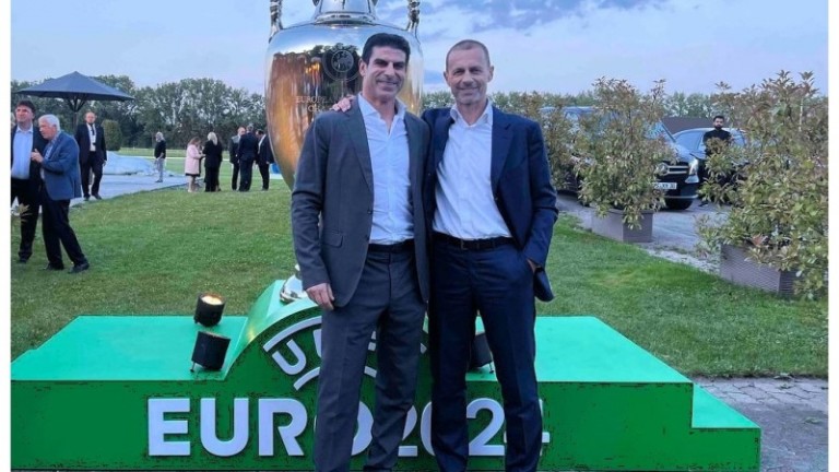 Георги Иванов се срещна с президента на УЕФА в Мюнхен