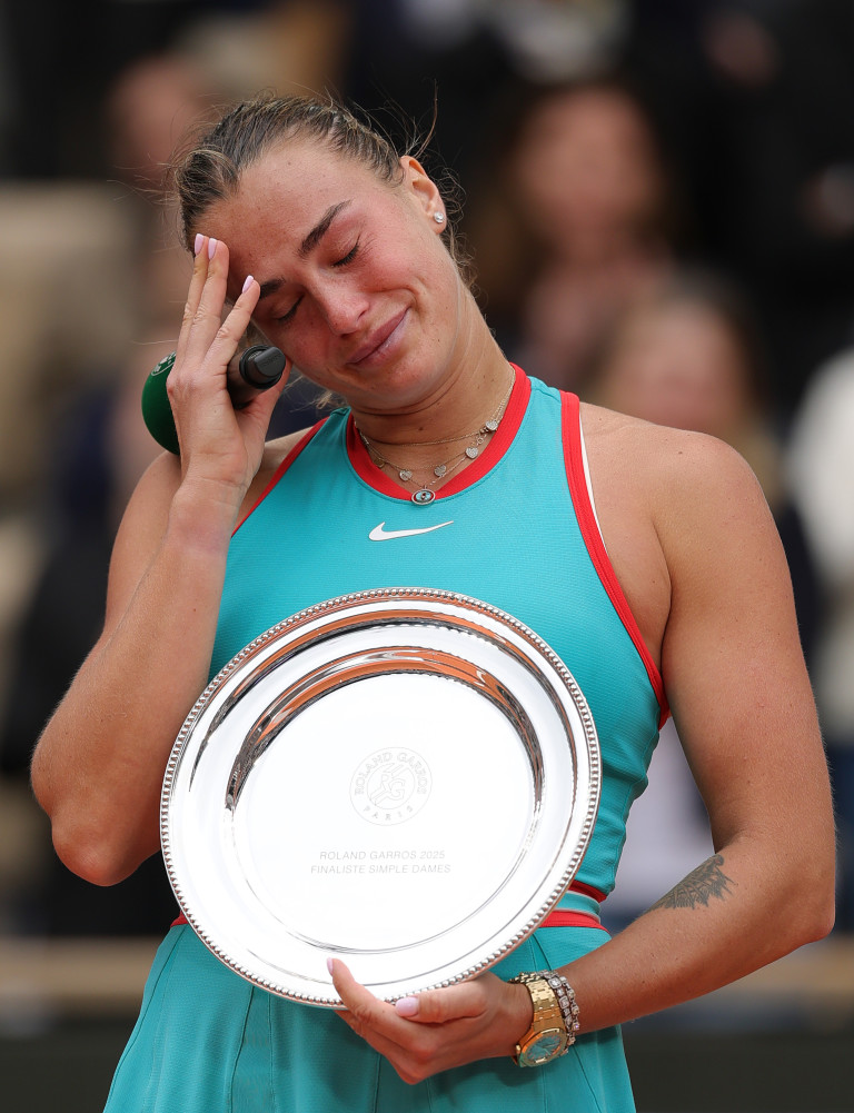 Арина Сабаленка след загубения финал на Roland-Garros 2025