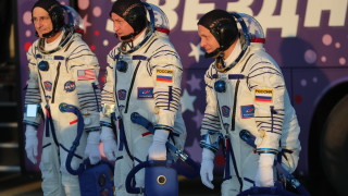 Космическият кораб Союз МС 26 с руските космонавти Алексей Овчинин и