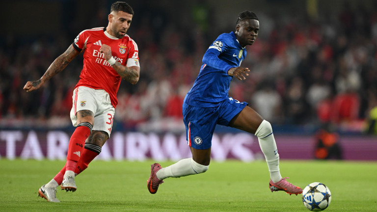 Челси - Бенфика 1:0 (Развой на срещата по минути)