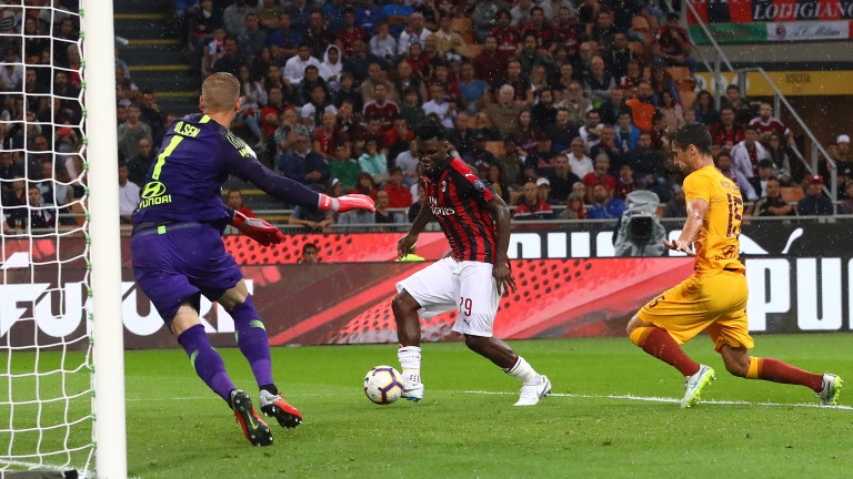 Милан - Рома, 2:1 (Развой на срещата по минути)