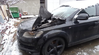 Запалиха джип на бизнесмен в Благоевград