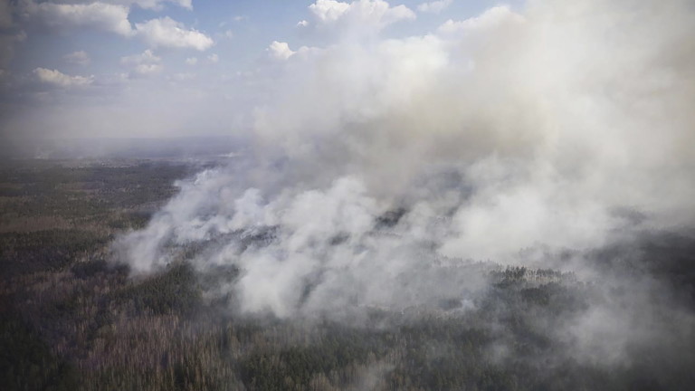 Горски пожари в Източна Украйна, които отнеха живота на пет
