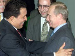 Чавес и Путин „хапят" ръката, която ги храни