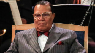 По време на посещение в Иран Луис Фарахан който е