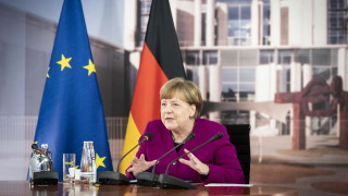Германският канцлер Ангела Меркел и лидерите на групата от Вишеградската