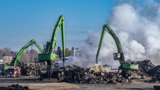 Пожарът на терминал Пристанище Запад в Бургас е овладян още