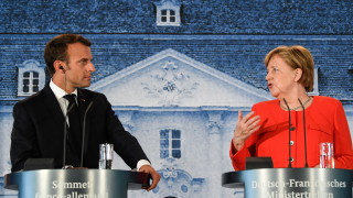 Германският канцлер Ангела Меркел и френският президент Еманюел Макрон постигнаха