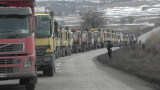 Цистерна за малко да прегази протестиращите миньори в Бобов дол 