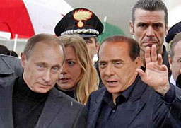 Берлускони посрещна Путин в Сардиния