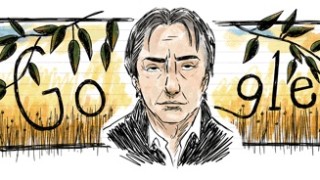Днешният дудъл почита английския актьор и режисьор Алън Рикман магьосник