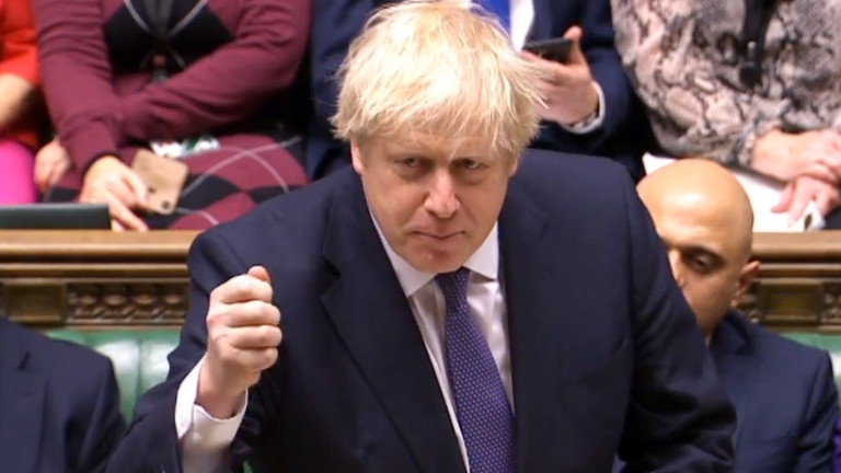 Премиерът на Великобритания Борис Джонсън обяви, че британският парламент няма