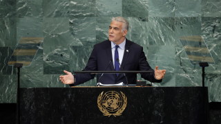 Лапид се обяви за две държави и поиска от палестинците да свалят оръжие 
