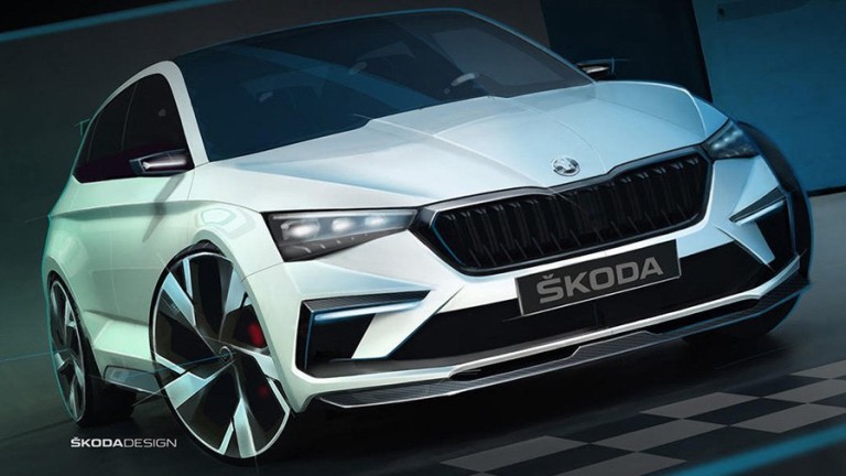 Skoda анонсира спортен хибриден хечбек