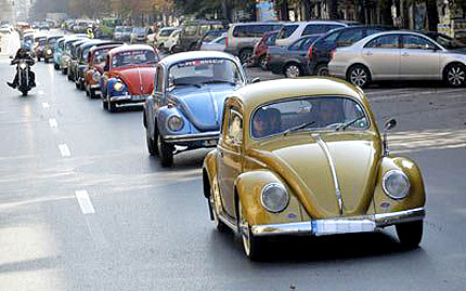 Ретро парад с Volkswagen Костенурка в София