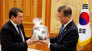 Южнокорейският президент подкрепи Русия в зимните игри