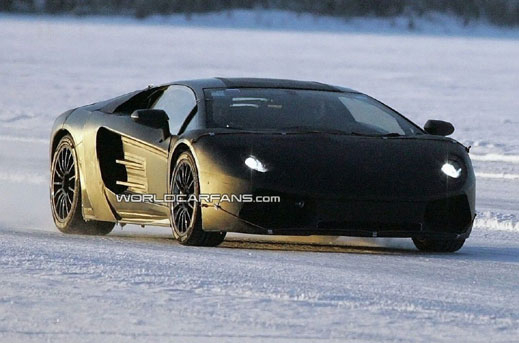 Заснеха Lamborghini Jota по време на тестове