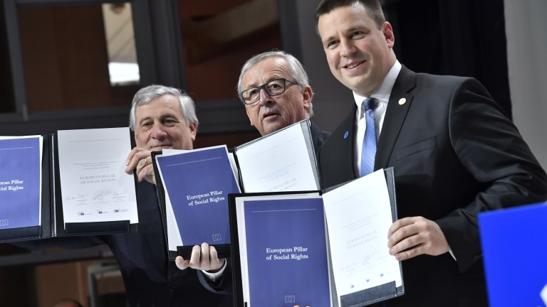 Лидерите на ЕС обявиха създаването на Европейски стълб на социалните права