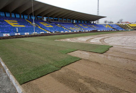 Започна последния етап от изграждането на новия терен на стадион "Георги Аспарухов"