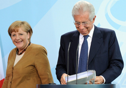 Позитивни сигнали за Европа видяха Меркел и Монти