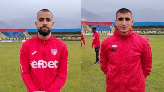 Бившите футболисти на Вихрен Сандански и Пирин Благоевград Китан Василев