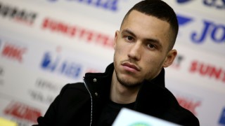 Нападателят на Левски Станислав Иванов говори пред медиите след като