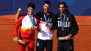 Олимпийският шампион по тенис на сингъл при мъжете Новак Джокович