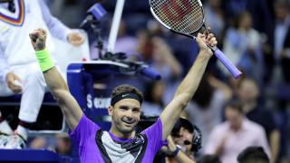 Часове преди полуфинала на US Open в който Григор Димитров