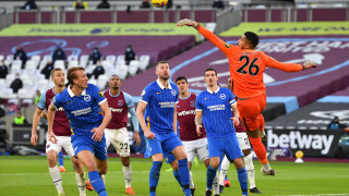 Брайтън изпусна да победи като гост Уест Хям с мач