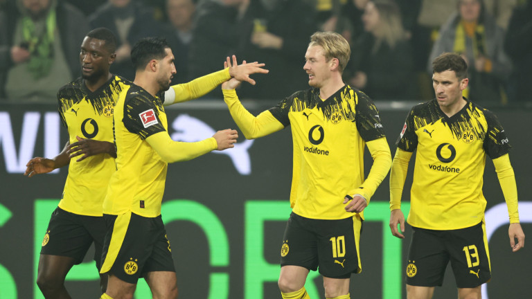 Борусия Дортмунд излезе еднолично втори в Германия след победа над съименника си от Мьонхенгладбах