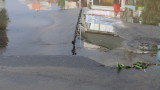 Дъждът отнесе част от паважа и във Враца