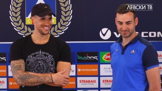 Звездата на Левски Габриел Обертан изпрати юношите от набор