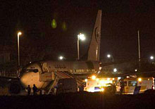Самолетът на Мишел Обама избегна инцидент