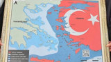  Показват остров Крит и други острови като турски на среща на 