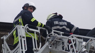 Пожар горя в сградата на бивше заведение в Пловдив 