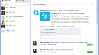 Skype с нов интерфейс, видеоконференции и... Facebook