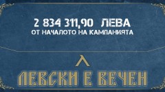"Левски е вечен" близо до голямата цел - 3 милиона лева 