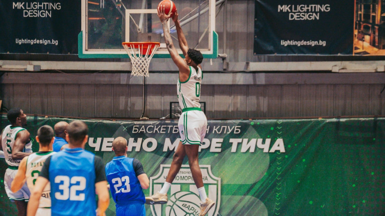 Черно море Тича разби със 109:77 (34:22, 27:24, 22:19, 26:12) като