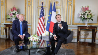 Американският президент Доналд Тръмп и държавният глава на Франция Еманюел