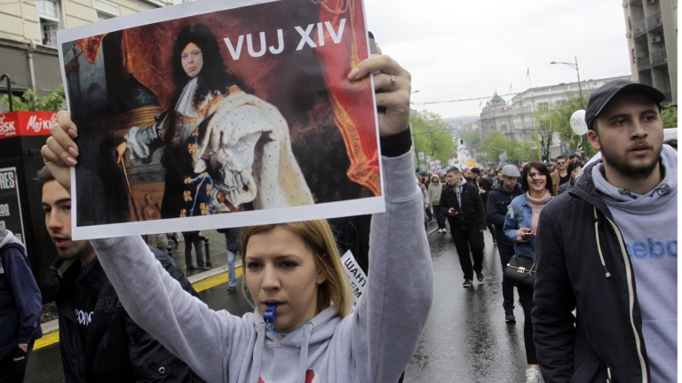 Пореден протест на сръбски младежи срещу Вучич 