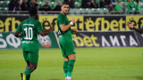 Лудогорец - Ботев (Враца): 3:1 (Развой на срещата по минути)
