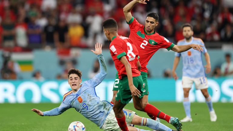 Мароко 0 : 0 Испания 64′ Гави е заменен от Карлос