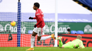 Лестър Сити - Манчестър Юнайтед 2:2, Джейми Варди изравни за "лисиците"