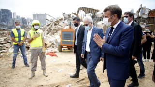Когато френският президент Еманюел Макрон посети Ливан след взрива на