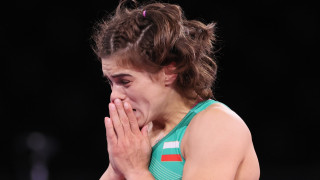 Тайбе Юсеин която спечели бронзов медал от борбата на Токио