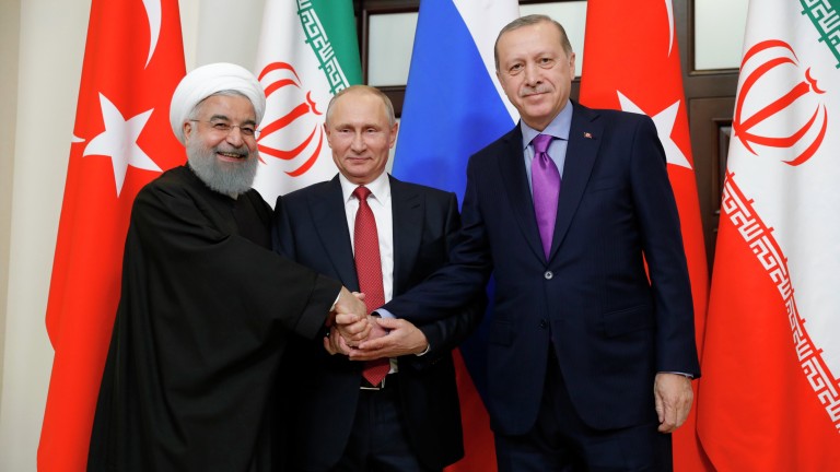 Държавните ръководители на Турция, Русия и Иран се споразумяха за