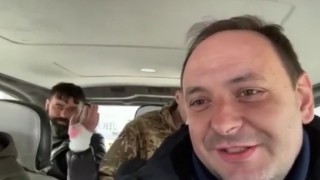 Кметът на Ивано Франковск Руслан Марцинкьов е бил обстрелван докато е