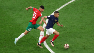 Франция 2 0 Мароко 79′ Селим Амала става жертва