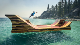 Да караш скейтборд над водата